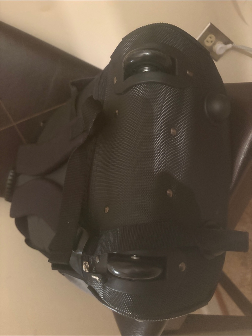 Gray and Black Rolling Backpack - Picture 11 of 12